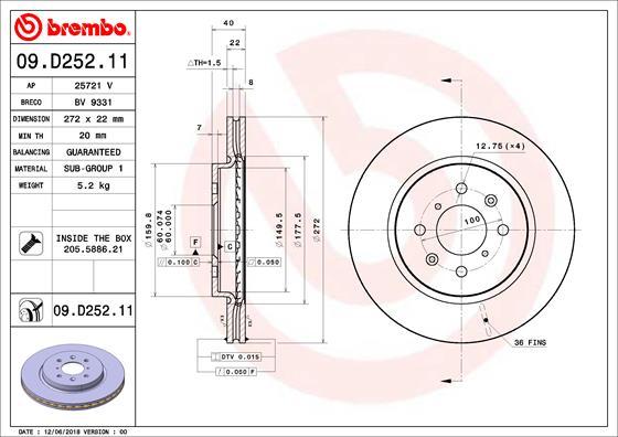 AP 25721 V - Гальмівний диск avtolavka.club