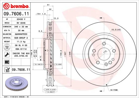 AP 20430 V - Гальмівний диск avtolavka.club