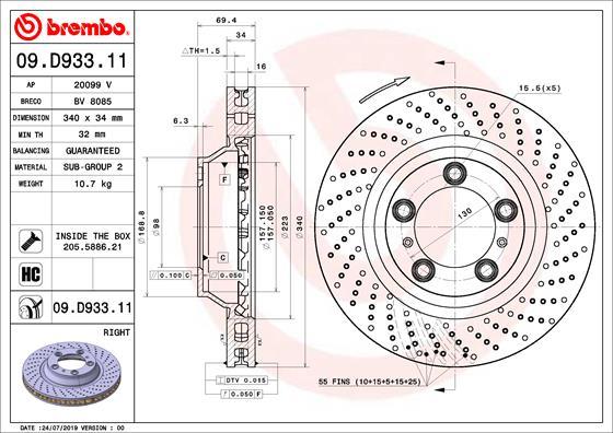 AP 20099 V - Гальмівний диск avtolavka.club