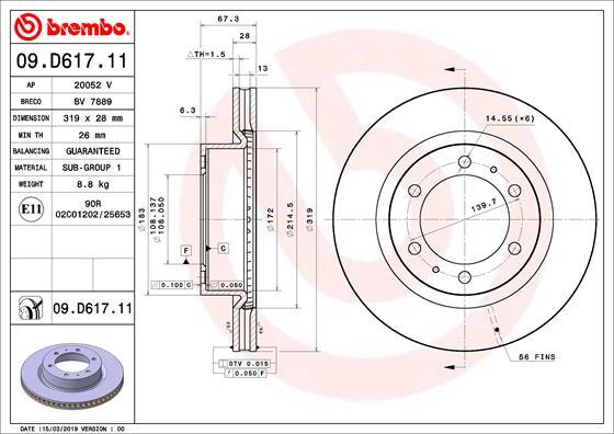 AP 20052V - Гальмівний диск avtolavka.club