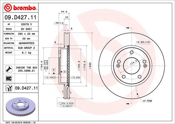 AP 20078V - Гальмівний диск avtolavka.club