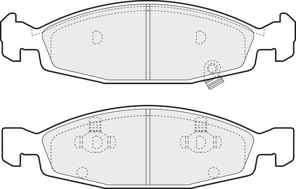 Dynamatrix DBP1523 - Гальмівні колодки, дискові гальма avtolavka.club