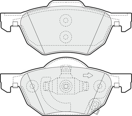 DJ Parts BP1774 - Гальмівні колодки, дискові гальма avtolavka.club