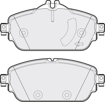 Mercedes-Benz 0004209703 - Гальмівні колодки, дискові гальма avtolavka.club