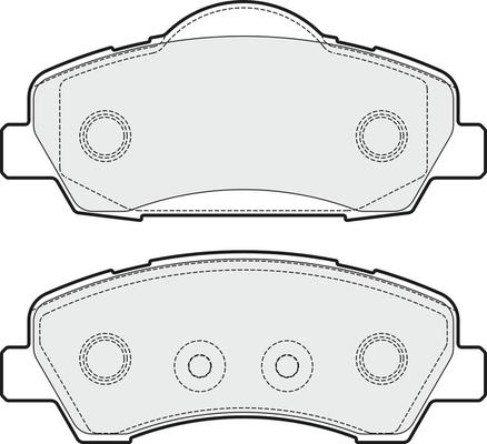 DEXWAL MOBIDEX MBF015283 - Гальмівні колодки, дискові гальма avtolavka.club