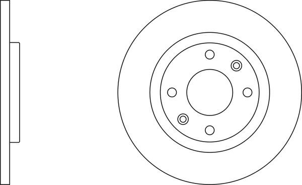 BOSCH 0 986 478 039 - Гальмівний диск avtolavka.club