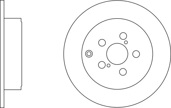 BOSCH BD018 - Гальмівний диск avtolavka.club