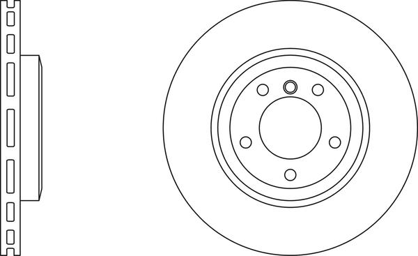 DJ Parts BD1618 - Гальмівний диск avtolavka.club