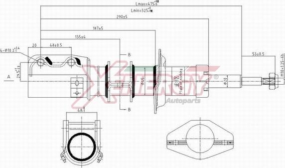 AP XENERGY X951333 - Амортизатор avtolavka.club