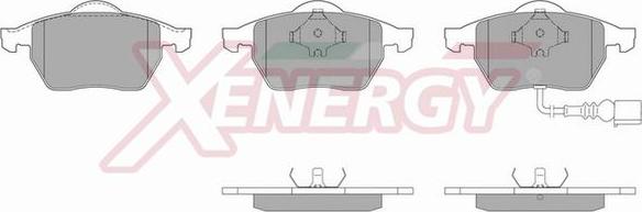 AP XENERGY X40490 - Гальмівні колодки, дискові гальма avtolavka.club