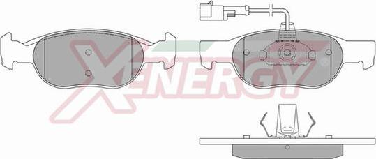 AP XENERGY X40569 - Гальмівні колодки, дискові гальма avtolavka.club