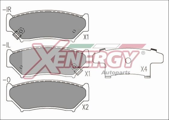 AP XENERGY X40585 - Гальмівні колодки, дискові гальма avtolavka.club