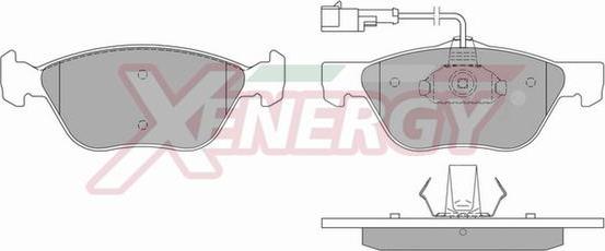 AP XENERGY X40576 - Гальмівні колодки, дискові гальма avtolavka.club