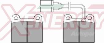 AP XENERGY X40156 - Гальмівні колодки, дискові гальма avtolavka.club