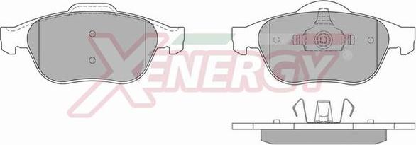 AP XENERGY X40817 - Гальмівні колодки, дискові гальма avtolavka.club