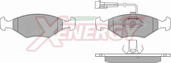 AP XENERGY X40228 - Гальмівні колодки, дискові гальма avtolavka.club