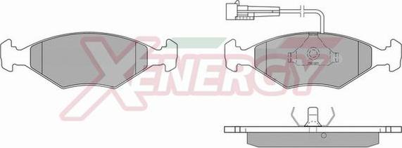 AP XENERGY X40222 - Гальмівні колодки, дискові гальма avtolavka.club