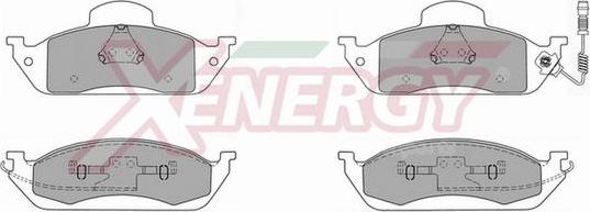 AP XENERGY X40704 - Гальмівні колодки, дискові гальма avtolavka.club