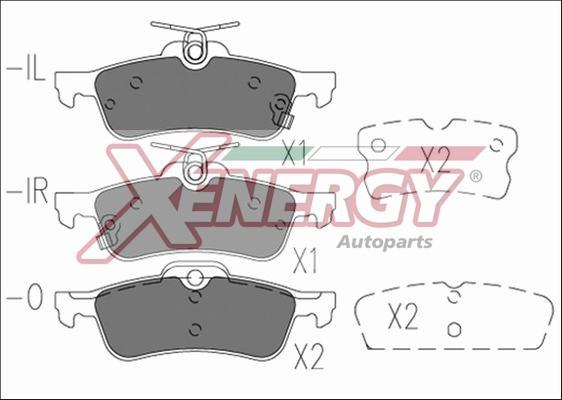 AP XENERGY X41194 - Гальмівні колодки, дискові гальма avtolavka.club