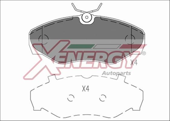 AP XENERGY X41198 - Гальмівні колодки, дискові гальма avtolavka.club