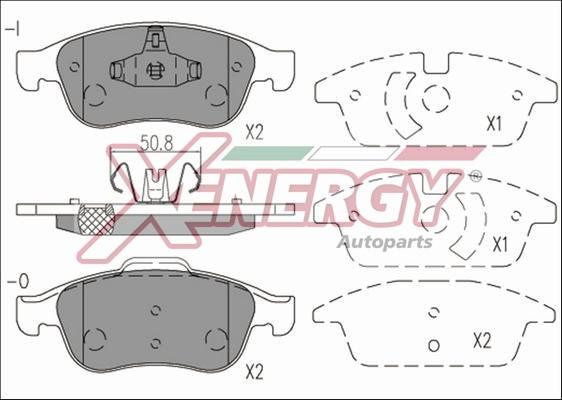 AP XENERGY X41168 - Гальмівні колодки, дискові гальма avtolavka.club