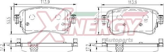 AP XENERGY X41394 - Гальмівні колодки, дискові гальма avtolavka.club