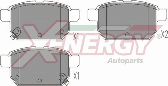 AP XENERGY X41354 - Гальмівні колодки, дискові гальма avtolavka.club