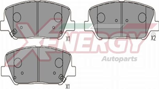 AP XENERGY X41358 - Гальмівні колодки, дискові гальма avtolavka.club