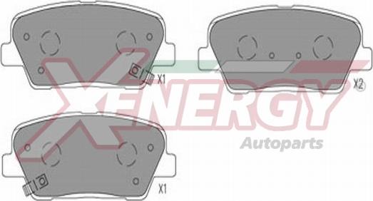 AP XENERGY X41353 - Гальмівні колодки, дискові гальма avtolavka.club