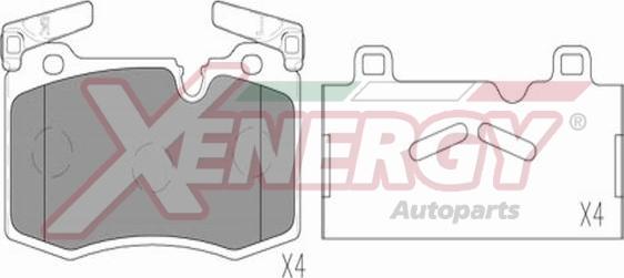 AP XENERGY X41310 - Гальмівні колодки, дискові гальма avtolavka.club