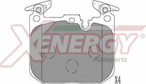 AP XENERGY X41383 - Гальмівні колодки, дискові гальма avtolavka.club