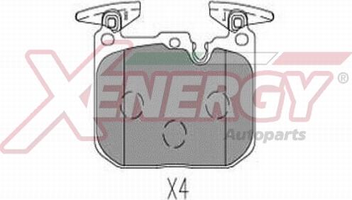 AP XENERGY X41330 - Гальмівні колодки, дискові гальма avtolavka.club