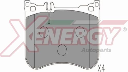 AP XENERGY X41378 - Гальмівні колодки, дискові гальма avtolavka.club