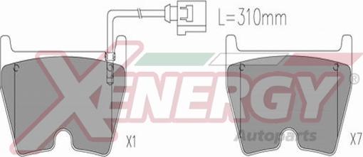 AP XENERGY X41373 - Гальмівні колодки, дискові гальма avtolavka.club