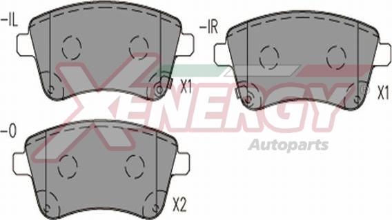 AP XENERGY X41299 - Гальмівні колодки, дискові гальма avtolavka.club