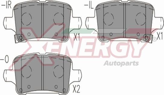 AP XENERGY X41297 - Гальмівні колодки, дискові гальма avtolavka.club