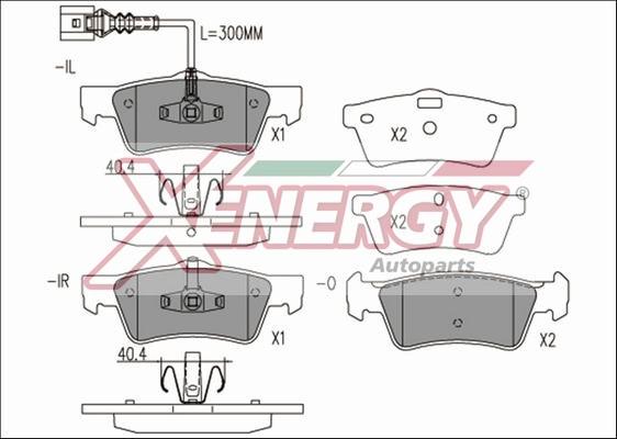 AP XENERGY X41249 - Гальмівні колодки, дискові гальма avtolavka.club