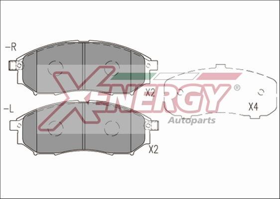 AP XENERGY X41246 - Гальмівні колодки, дискові гальма avtolavka.club