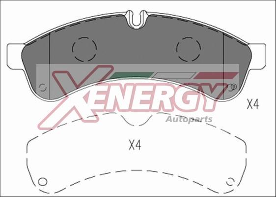 AP XENERGY X41250 - Гальмівні колодки, дискові гальма avtolavka.club