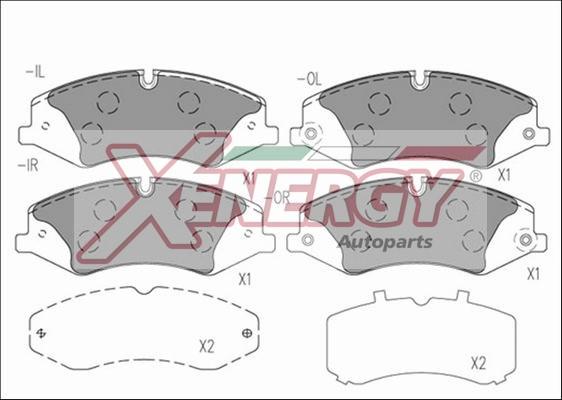 AP XENERGY X41257 - Гальмівні колодки, дискові гальма avtolavka.club