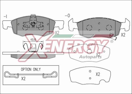 AP XENERGY X41269 - Гальмівні колодки, дискові гальма avtolavka.club