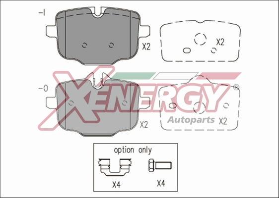 AP XENERGY X41209 - Гальмівні колодки, дискові гальма avtolavka.club