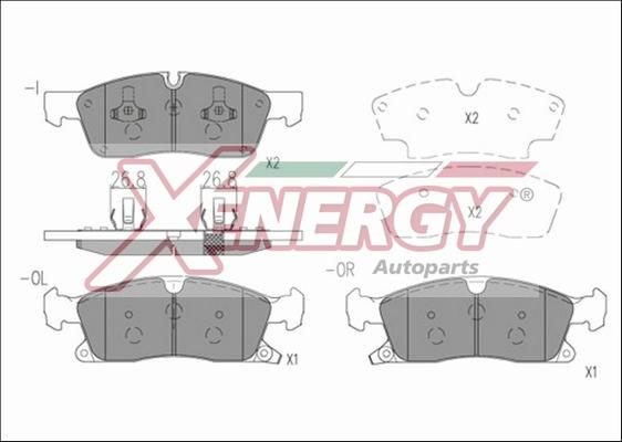 AP XENERGY X41204 - Гальмівні колодки, дискові гальма avtolavka.club