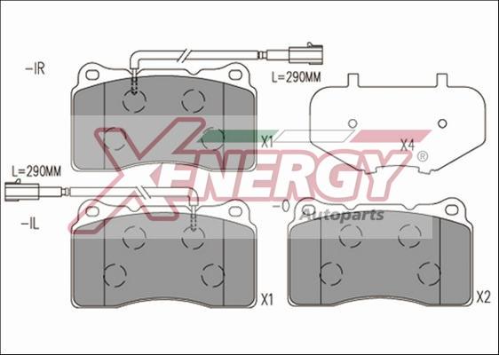 AP XENERGY X41200 - Гальмівні колодки, дискові гальма avtolavka.club