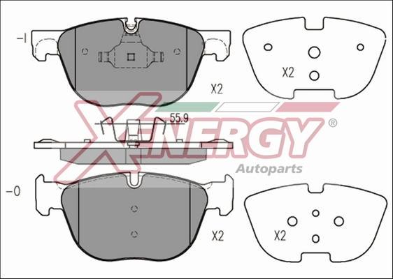 AP XENERGY X41214 - Гальмівні колодки, дискові гальма avtolavka.club