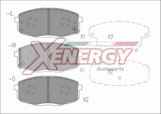 AP XENERGY X41216 - Гальмівні колодки, дискові гальма avtolavka.club