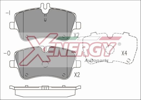 AP XENERGY X41211 - Гальмівні колодки, дискові гальма avtolavka.club