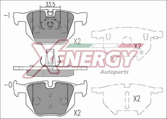 AP XENERGY X41213 - Гальмівні колодки, дискові гальма avtolavka.club