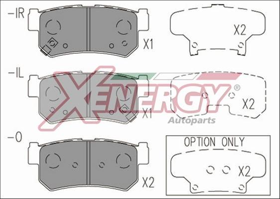 AP XENERGY X41235 - Гальмівні колодки, дискові гальма avtolavka.club