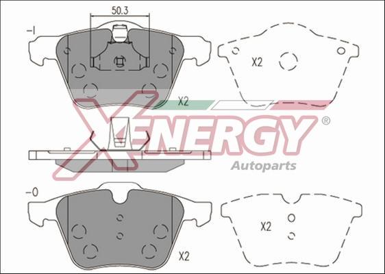 AP XENERGY X41236 - Гальмівні колодки, дискові гальма avtolavka.club